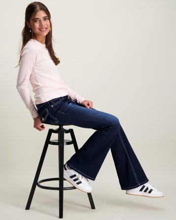 LMTD NLFHINAJA LS SOLID SHORT S TOP NOOS Rosa Toppar/Blusar Tjej - Kids Brand Store