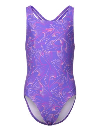Speedo Girls Hyperboom Allover Medalist - Purple - 176