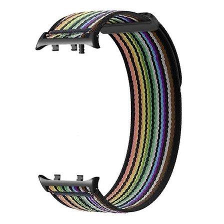 Huawei Watch D2 -kellolle nyloninen kellon ranneke, säädettävä korvaava ranneke - Sininen Harmaa LGL