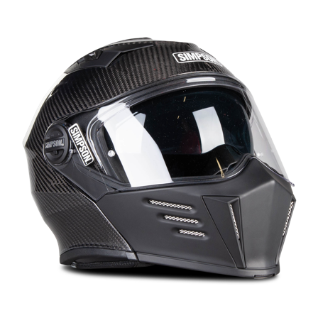 MP-Kypärä Simpson Darksome 06 Musta/Carbon XL