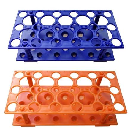 2 STK reagensrørstativ Centrifugerørholder Laboratorieplast 2PCS