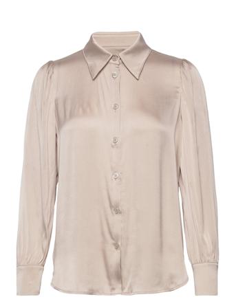 3176 Matt Main - Latia Puff Langærmet Skjorte Creme SAND