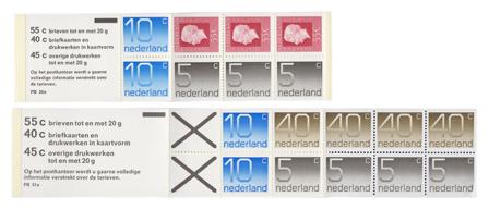 Holland 1976 - Frimærkehæfte NVPH PB20a-21a - Postfrisk