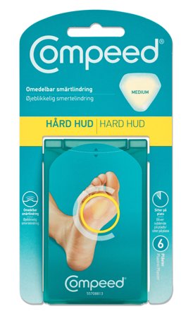 Compeed plaster mot hard hud 6 stk