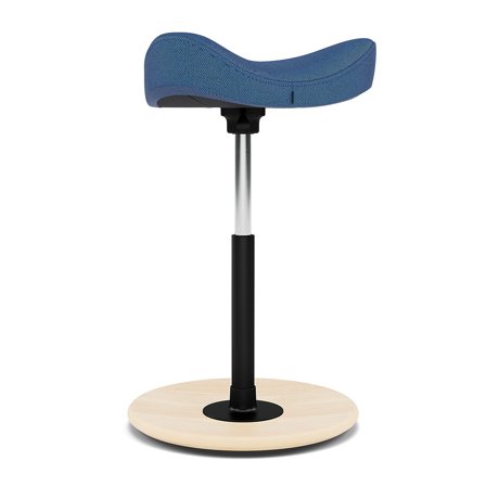 Varier Furniture Move - Blue Polyester - Natural base