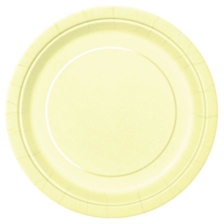 Paptallerkener Små Elfenbenshvid