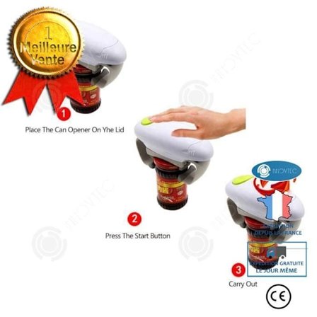 INN elektrisk burköppnare enkel entrycks automatisk syltkök enkel plast magisk öppen justerbar handsfree