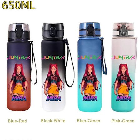650 ml KPop Demon Hunters Vandflaske med Flip Cover - Perfekt til Rejser, Fitness og Gaver