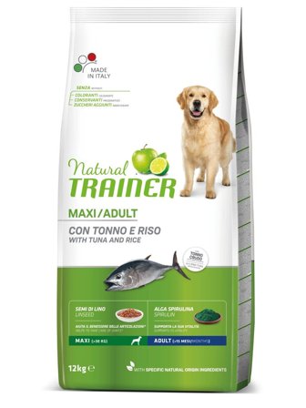 Natural Trainer Crocchette Tonno/Riso/Alga Spirulina Per Cani