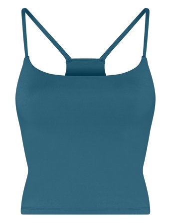 Float Willa Strappy Tank Blue Girlfriend Collective