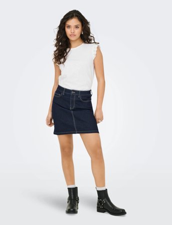 JDY Jdysalva Life S/L Crochet Top Jrs Noos - White - S