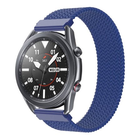 Samsung Galaxy Watch 3 (45 mm) elastisk klokkerem i nylon - Sea Blue Størrelse: Xs