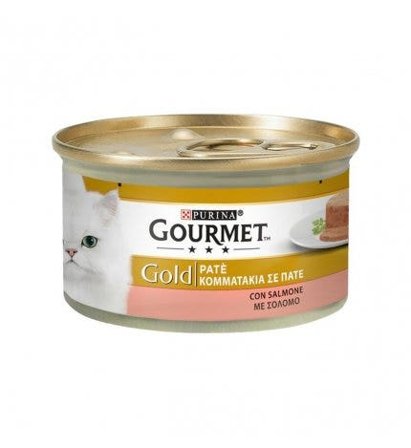 Purina Gourmet Gold Paté Con Salmone Per Gatti Lattina 85g