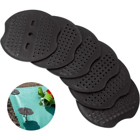 100 st Anti-gräsduk Distanshållare Plast Trädgårdsartiklar Markduk Fixerad U-spik Diameter 7cm Rund Distanshållare