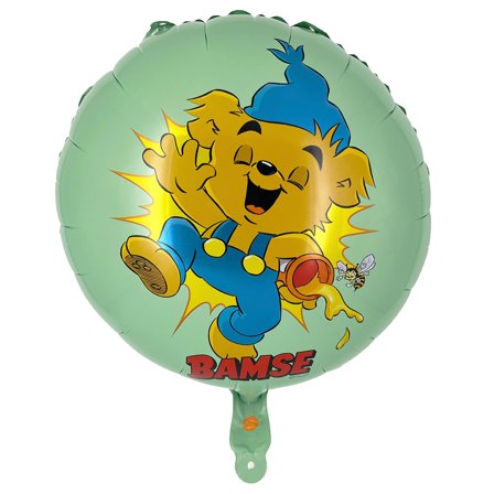 Rund Folieballon Dansende Bamse