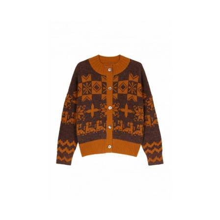 Leon & Harper Gilet Nurva Brun, Dame Cardigans