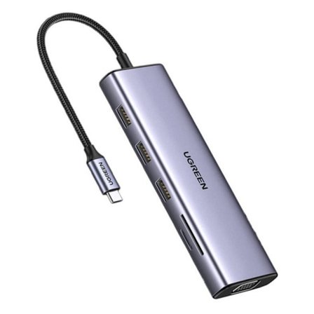 UGREEN USB-C 10-i-1-adapter till USB-A/HDMI/VGA/RJ45/SD7TF/AUX 3,5 mm/PD
