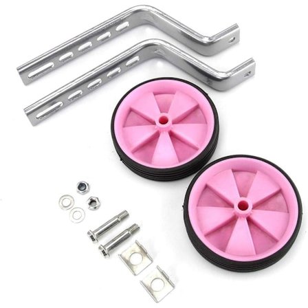 Støttehjul for barn, 1 par sidehjul, side for sykkelhjul, sykkelhjul, justerbare treningshjul for barn