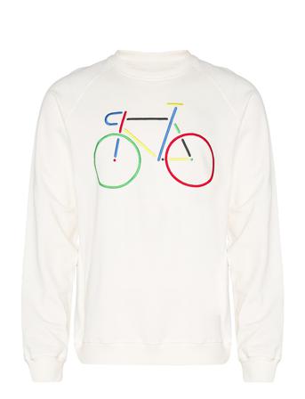 Sweatshirt Malmoe Color Bike Off-White Svetari Collegepaita Valkoinen DEDICATED