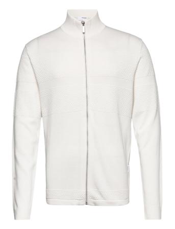 Slhmaine Ls Knit Cardigan W White Selected Homme