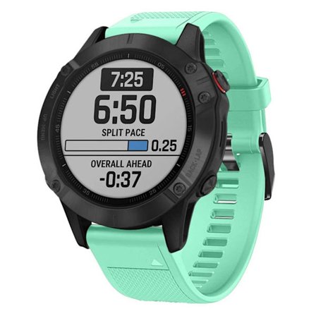 Garmin Fenix 5 klockarmband i silikon - Cyan