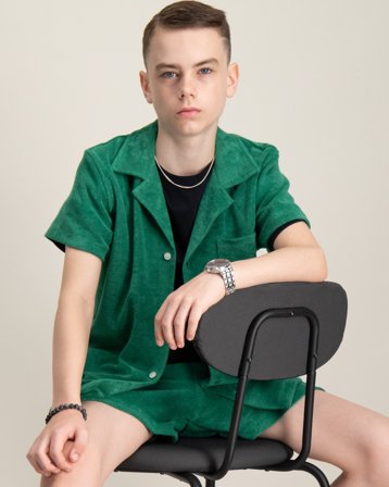 Nikben Terry Bowling Grön Skjortor Kille - Kids Brand Store