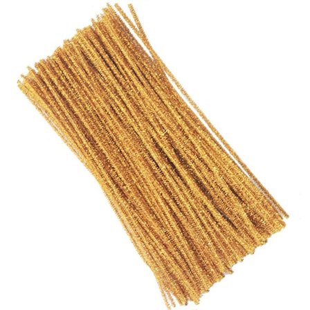 100 Stykker Pipetips, Chenilletråd 6mm x 30cm, Pipetips for Håndverk DIY Håndverksprosjekter Chenilletråd