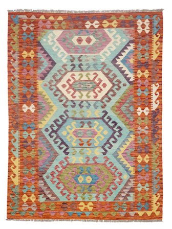 Malý Kelim Afghán Old Style Koberec 148X203 Vlna