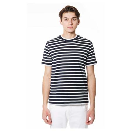 Eleventy, T-Shirts Blauw, Heren, Maat:2XL,Katoen