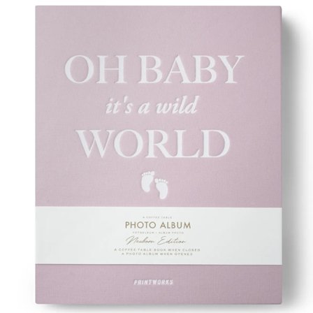 Fotoalbum - Baby (rosa) - Baby Shower Dekoration - Kalaslagret.se