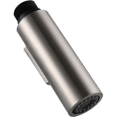 Universelt uttrekkbart sprayhode for baderoms- og kjøkkenkran - Børstet nikkel vannmunnstykke erstatning