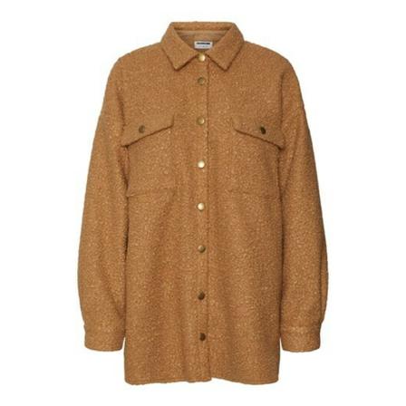 Noisy May, Nmhinny L/S Boucle Shacket Bruin, Dames, Maat:S