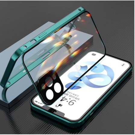 Sekretess magnetfodral för iphone 13 mini grön