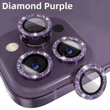 3 st Glitter Kameralinsskydd kompatibla med Iphone 15 14 13 11 Pro Max Plus På Iphone 12 13 11 Pro Max Lins Härdat Glas