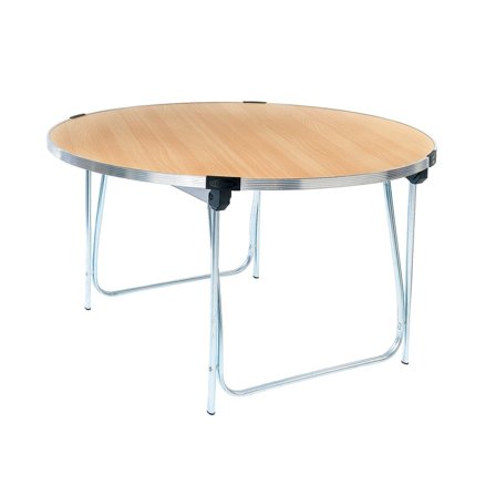 Round folding table, Ø 1220x698 mm, beech