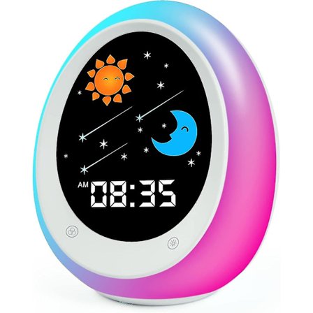 2024 Routine Helper Sleep Trainer, Børnevækkeur, Børneværelse Støjmaskine & Nattelys Med Lur Timer Til Yngre Børn-Yvan