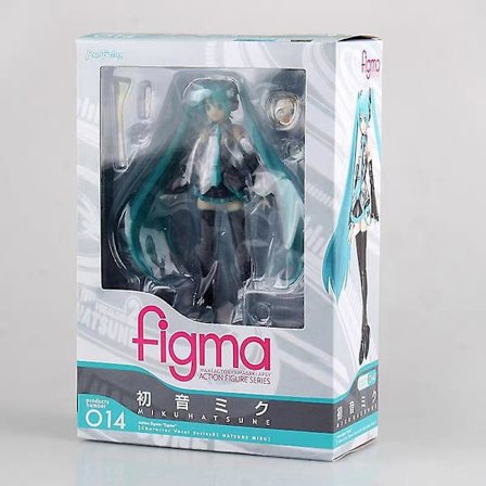 15cm Hatsune Miku Anime-hahmo Figma 014 Seisoasennossa Manga-patsas Pvc-toimintahahmo Keräilymalli Leikkikalut Nukke Sisustus