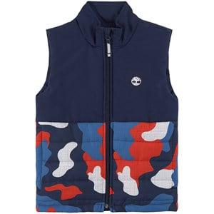 Kids - Timberland Kids Navy Logo Puffer Vest 5 Years - Coats and jackets - 5 years - Navy