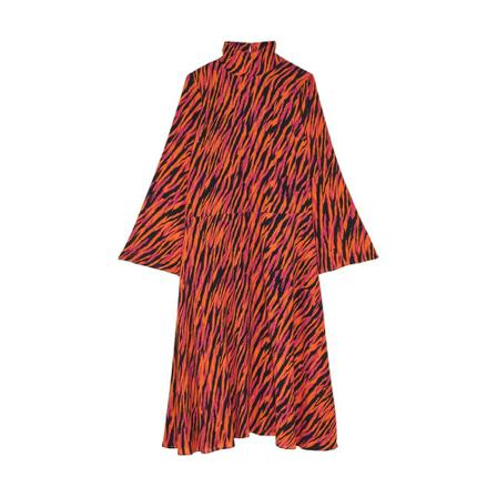 Patrizia Pepe Midi Kjole Orange, Dame
