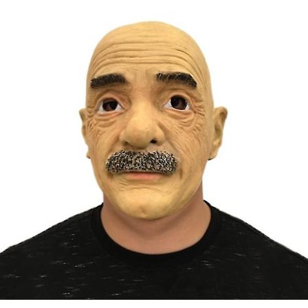Skaldet gammel mand maske gammel mand maske hovedbeklædning Halloween performance danse rekvisitter fuld ansigts latex masker