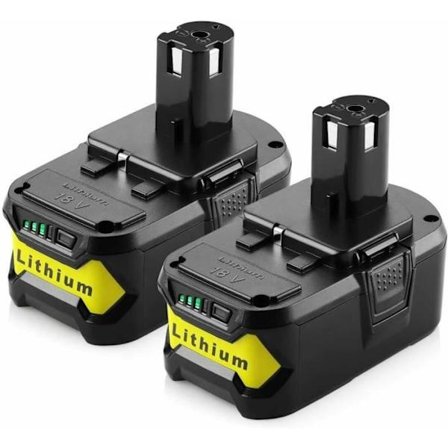 2X 6,0Ah för Ryobi 18V litiumjonersättningsbatteri ONE+ P108 RB18L25 RB18L13 RB18L50 RB18L40 P102 P103 P104 P105 P106