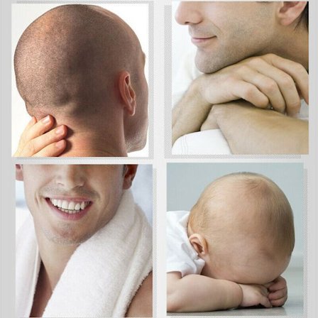 Elektrisk hårklippare Laddbar hårtrimmer Remover Frisyr för salong 360 grader roterande