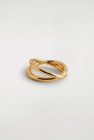 COS Women's Double-Wrap Ring in Gold-coloured