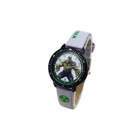 Barneklokke grå Hulk analog armbåndsur plastreim klokke Hulken