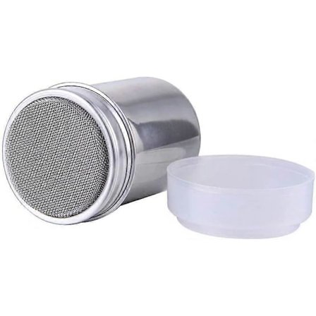 Mjöl Socker Salt Ströare, 200 ml Rostfritt Stål Chokladströare Florsocker Salt Kakao Mjöl Kaffeströare Sil för Kökshantverk