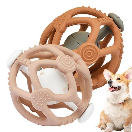 Et ranglekæledyrslegetøj, der er egnet til katte og hunde, med elasticitet.