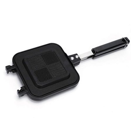 Dobbeltsidig smørbrødgrill Non-stick aluminiumslegering smørbrødrister stekepanne for kjøkkenutstyr