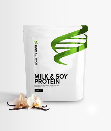 2 x Body Science Milk & Soy Protein - 750g - Vanilla