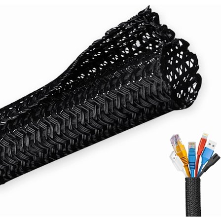 Kaapelin suojus, 6M lemmikkikaapelin suojaholkki, säädettävä kaapelin hallintapunos