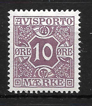 Danmark - AFA Avisporto 15 - Ubrugt